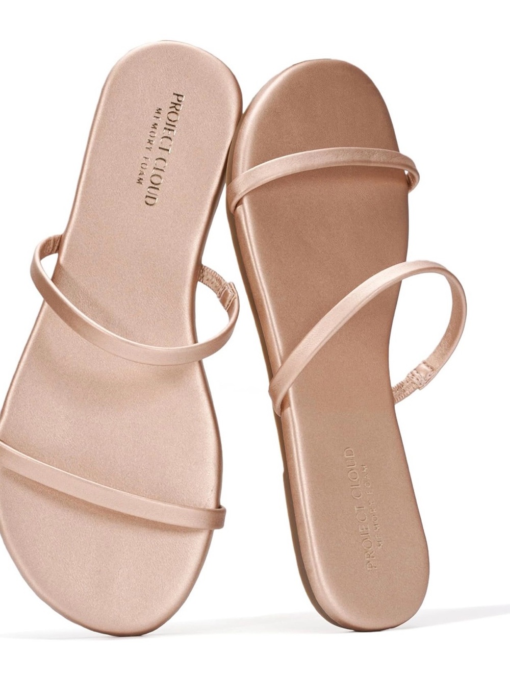 Project Cloud Metallic Blush Slide Sandals